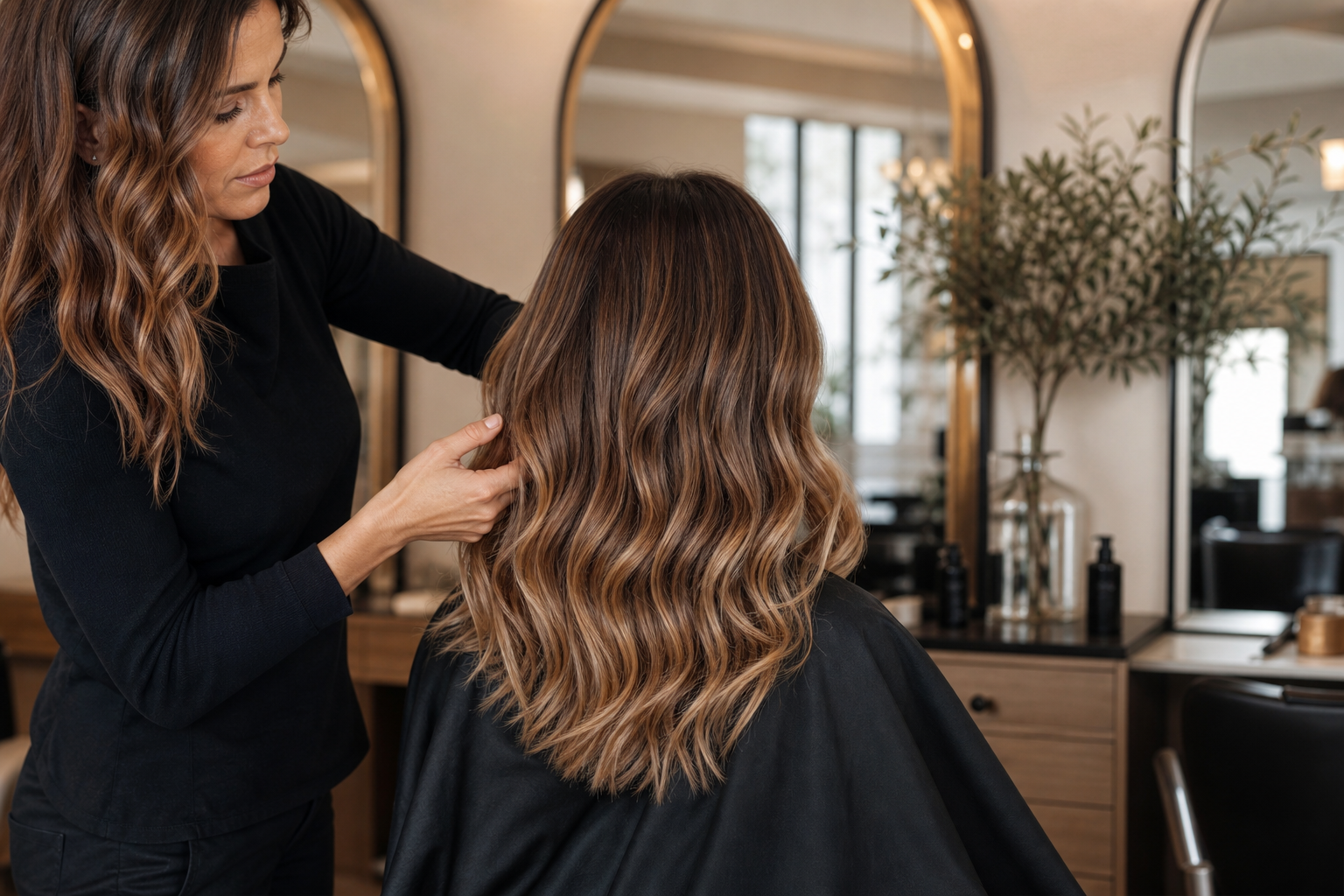 Balayage, brow bar in nega kože v enem salonu.