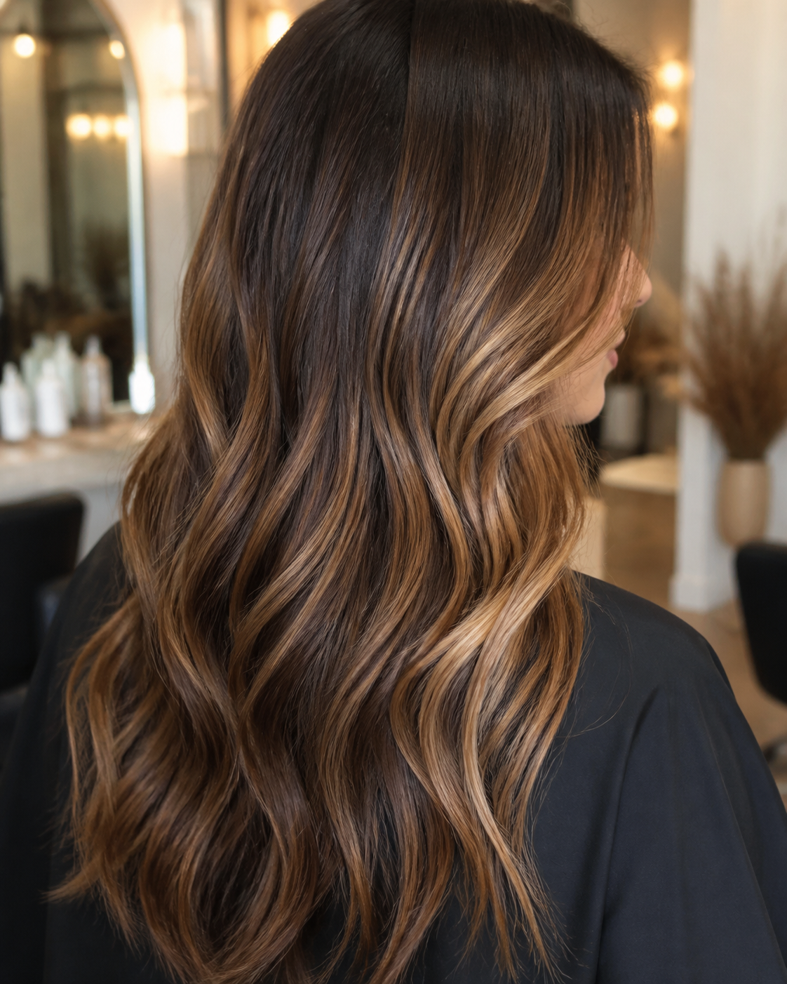 Balayage s toplim prelivom
